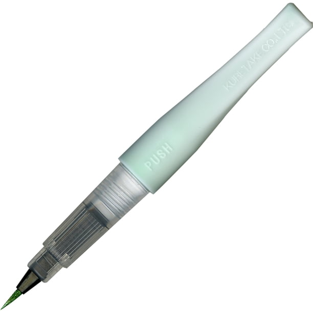 Kuretake Q1924-10.5 Zig Memory Systemwink di Stella Brush con scatola di carta singola, colore nero glitterato