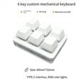 thumbnail image 5 of 6 Key Customizable Shortcut Keyboard Mini Keyboard Full Copy and Paste 1 Touch Password Keyboard White, 5 of 5