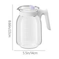 thumbnail image 3 of Qonioi 2.2L Glass Water Pitcher, Borosilicate Cold Brew Tea Dispenser, Large Capacity Beverage Container, Refrigerator Drink Jug, 3 of 6