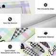 thumbnail image 5 of Happy Easter Outdoor Rug 4x6 Ft, Non Slip Washable Area Rug, Black and White Carrots Colorful Plaid Patio Rugs Carpet Runner, Large Floor Mat for Indoor/Outdoor Deck Porch Camping, 5 of 8
