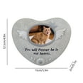 thumbnail image 3 of Kraoden Paw Print Pet Memorial Grave Marker with Photo Frame Slot, Personalized Outdoor Gift for Dogs & Cats, Lightweight Waterproof Resin Plaque for Garden or Indoor Use, 3 of 7