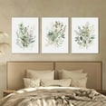 thumbnail image 3 of FCCUYE Watercolor Botanical Wall Art Set of 3 Boho Sage Green Wildflower Canvas Wall Art Prints Modern Floral Wall Decor for Bedroom Living Room Bathroom Decorations Wood d 12x16 Inches, 3 of 7