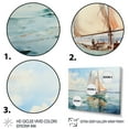 thumbnail image 3 of Designart "Boat Breezes II" Transportation Floater Framed Canvas Wall Art, 3 of 7