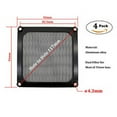 thumbnail image 2 of Ultra Fine Filter, Aluminum Mesh Dust Reduction For Fan Vent, Exquisite Craftsmanship, Black, 4 Pieces, 105 X 105Mm, 2 of 5