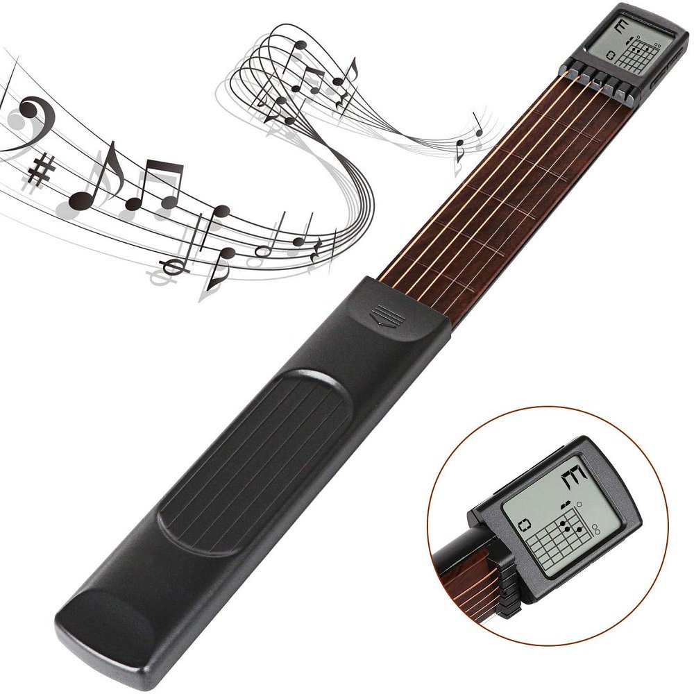 Pocket Guitar Chord Trainer，Portable Mini 6 Fret Guitar Finger Trainer
