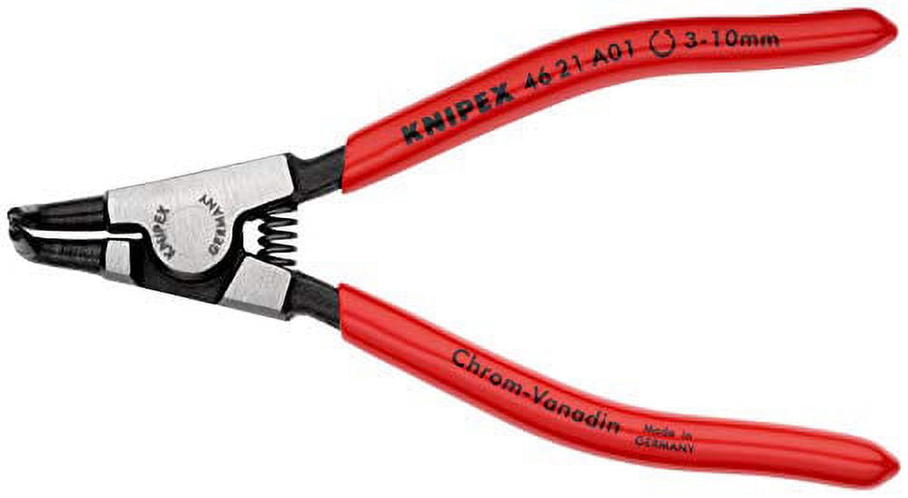 Knipex 90 Degree Angled Tip External Circlip Pliers 3-10 mm dia - Plastic Grip