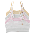 thumbnail image 2 of LYMAYTER Little Girls First Training Bra Teens Soft Cotton Cami Seamless Comfort Everyday Starter Underwear, 2 of 8