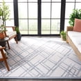 thumbnail image 3 of SAFAVIEH Cabana Tylar Diamond Indoor/Outdoor Area Rug, Ivory/Navy, 9' x 12', 3 of 14