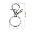 thumbnail image 2 of Uxcell Key Chain Rings Lobster Claw Clasps Keychain Holder for Arts, Black 10 Pack, 2 of 5