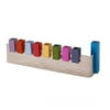 Yair Emanuel Hammered Menorah L Shaped with Anodized Multi Color Stems