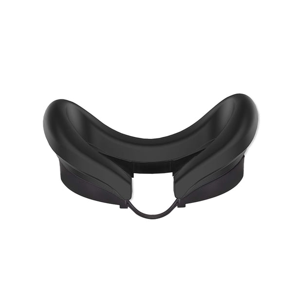 2uds. Funda de silicona para ojos, cojín facial antisudor para gafas Meta Quest 3 VR (negro)