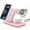 Pink, variant on 3-in-1 Fast Wireless Charging Station, Folding Charger Bracket for iPhone/Samsung/iWatch/AirPods, Universal Wireless Charger Stand, Portable Charging Dock for Multiple Devices