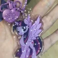 thumbnail image 1 of Llavero con colgante de corazón de chica kawaii creativo con dibujos animados de anime My Little Pony, Twilight Sparkle, Pinkie Pie, Fluttershy, regalo de joyería, 1 of 2