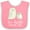 Pink and White, variant on Inktastic My Auntie Loves Me Owl Boys or Girls Baby Bib