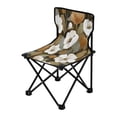 thumbnail image 2 of 600D Oxford Camping Chair Portable Foldable Chair Supports 220 lbs for Picnic, Fishing, Backpacking Camouflage White Flowers, 2 of 8