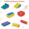 thumbnail image 3 of Gymax 7 PCS Toddler Climbing Blocks w/Hook & Loop Fasteners & Gift for 1+ Baby, 3 of 9
