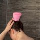 thumbnail image 4 of 1-3X Waterproof Hair Sleeve, Crown Washing Shower Cap Ponytail for Long Hair, Quick Root Refresh, Protect Styled Hair, Pool & Travel Friendl, 4 of 5