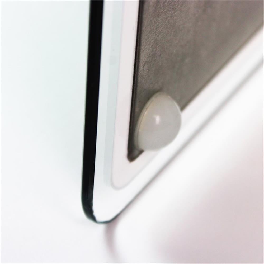 Viztex® Glacier White & Black Plan & Grid Glass Dry Erase Board - 17" x 23"