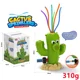 thumbnail image 1 of Baby bath water toy - Sprinkler for Kids Outdoor Play, Sprinkler Toy with 6 Wiggle Tubes, Outside Backyard Lawn Toys, Splashing Fun for Over 3 Year Boys Girls, Attach to Garden Hose, Cactus, 1 of 5