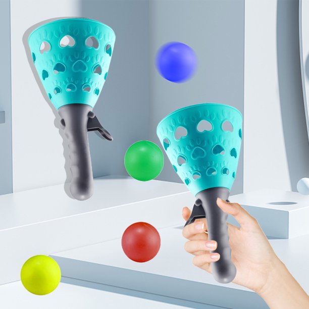 Bola De Acoplamiento Juguete para niños, bola de catapulta, metralla engrosada portátil para niños y niñas (azul)