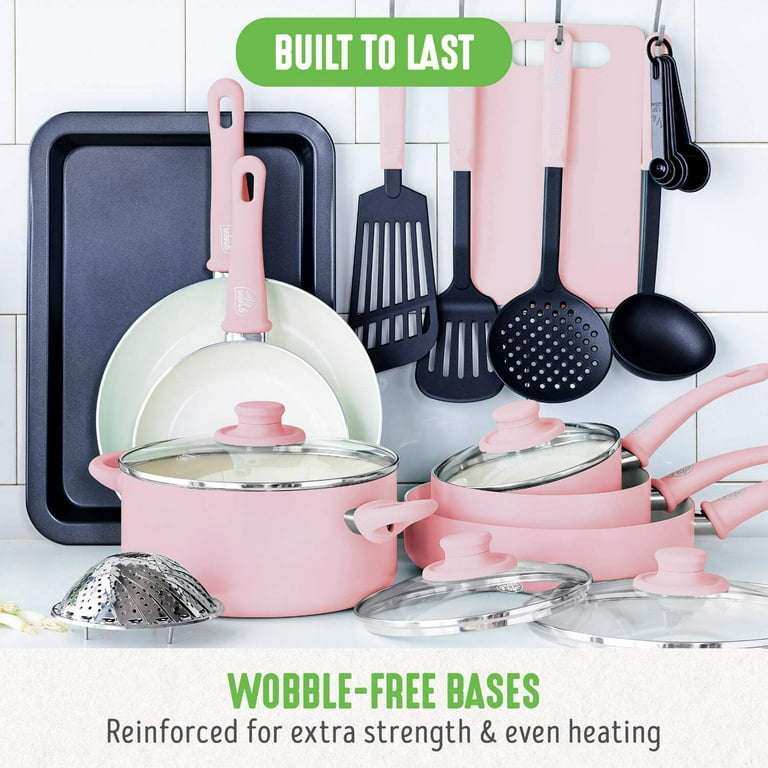 Free Shipping! GreenLife 18-Piece Ceramic Nonstick Cookware Set