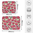 thumbnail image 2 of Ryvnso Retro Rose Flowers Dish Drying Mat for Kitchen Countertop 16x18 Small Dish Pad Drainer Rack Dish Sink Mats, 2 of 7