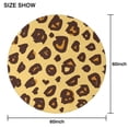 thumbnail image 6 of Yellow and Brown Of Leopard Print Round Tablecloth 60"x60",Wrinkle Wipeable Table Cloth for Kitchen Dining Room Picnic Patio Party, 6 of 6