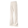 thumbnail image 7 of QQZ Wide Leg Flare Pants For Men, Elastic Drawstring Embroidered Casual Sweatpants For Daily Loungewear Walking Travel, 7 of 7