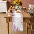 thumbnail image 2 of Pink Wisteria Table Runner 72 Inches, Sprinng Summer Pastoral Flowers Botanical Bed Runner Dresser Scarves Tabletop for Indoor Outdoor Parties/Ceremony/Banquet, 16" x 72", 2 of 9