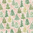 thumbnail image 3 of Society6 Jacqueline Maldonado Winter Tree Farm Peach Shower Curtain 71" x 74", 3 of 3