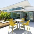 thumbnail image 2 of Compamia Air Mix Square Dining Set with White Table and 4 Yellow Chairs, 2 of 4