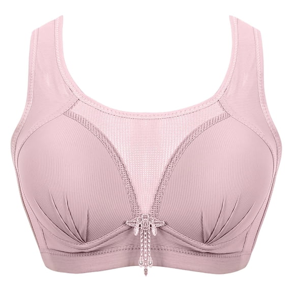 Bigersell Bra for Women Bra Wire Free Underwear 1 Piece Bra Everyday Underwear Regular Size Nursing Sports Bra, Style 1646, Gray 44B