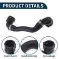 thumbnail image 4 of Manguera del radiador Unique Bargains Manguera de calefacción del radiador Manguera de salida del radiador No.17128602613 para BMW 530i Base 2.0L 2017-2023 Tubo de refrigerante de goma Negro 1 Pc, 4 of 6