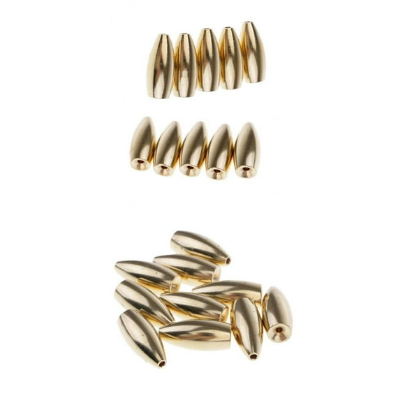 20pcs Fishing Sinkers Set Brass Sinker Weights Hooks Fishing Swivel
