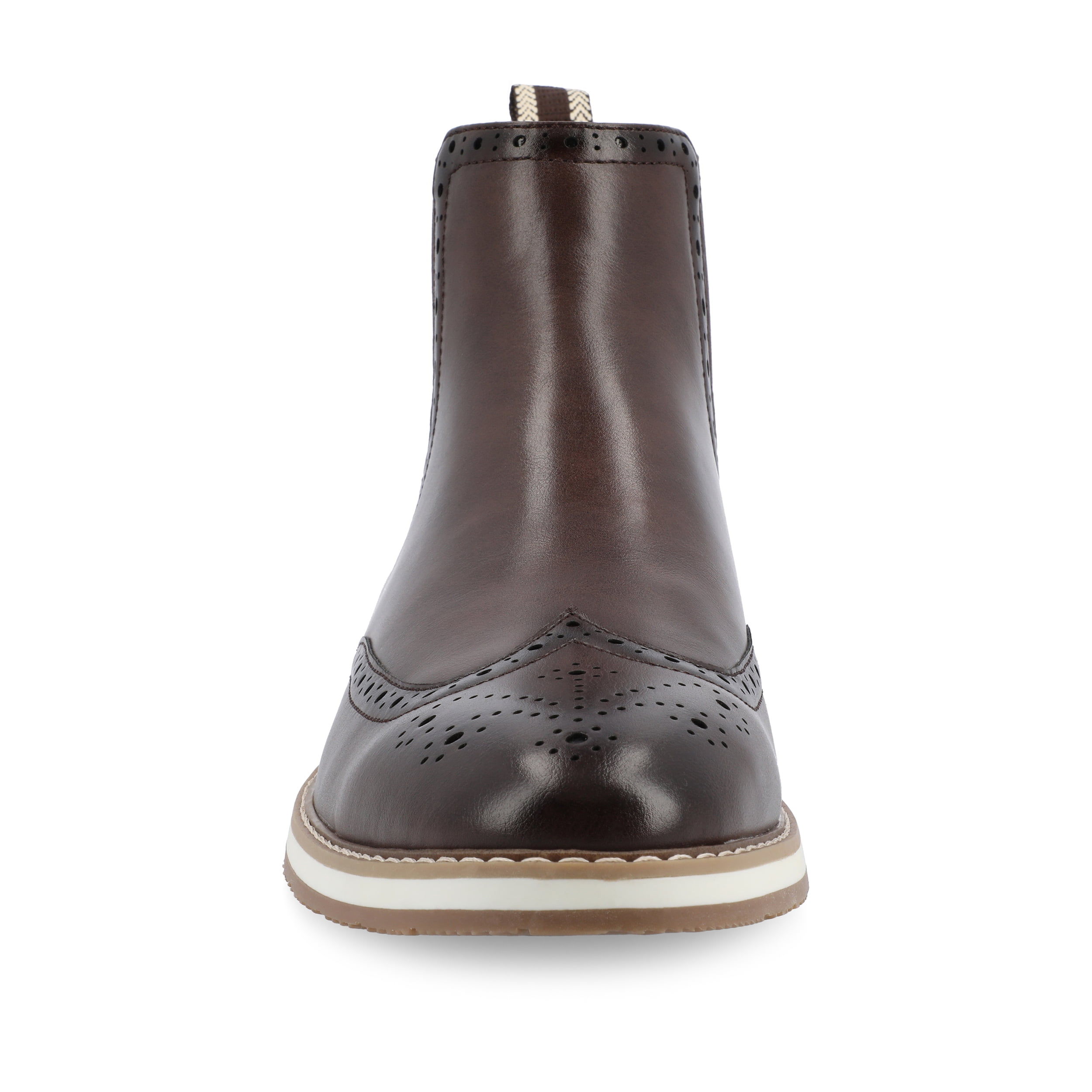 Vance Mens Thorpe Wingtip Slip-on Chelsea Boot