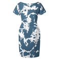 thumbnail image 4 of Robes d'Été pour Femmes 2023 Tendance Femmes Décontractée Col Rond Bretelles Manches Courtes Imprimé Floral Robe Ample avec Poches Robe d'Été Infirmière en Liquidation, 4 of 6