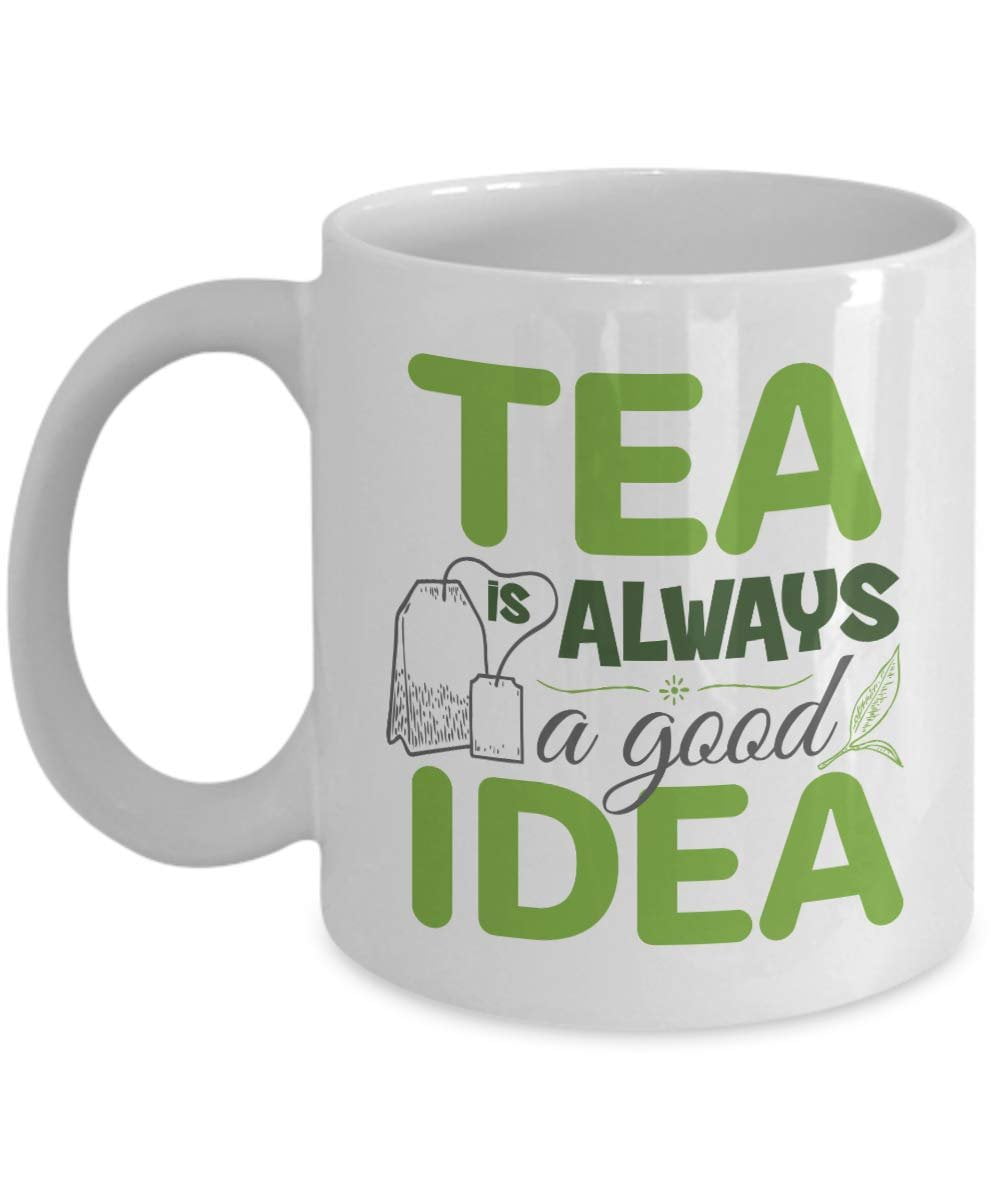 Funny Cute Present Gift Mug For Birthday Christmas Tea Lover Fan Tea Addict 