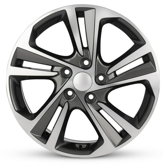 For 2017-2018 Hyundai Elantra 17 Inch Machine Face Gunmetal Rim - OE Direct Replacement - Road Ready Car Wheel