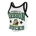 thumbnail image 2 of Women's '47 White Oregon Ducks Energize Sporty Cropped Racerback Tank Top, 2 of 3