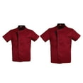 thumbnail image 1 of 2x Chaqueta Chaqueta de panadero de Chaqueta de panadero Ropa Chaqueta de trabajo de cocina Chaqueta de che Hugo chaqueta de chef de manga corta, 1 of 10