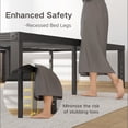 thumbnail image 6 of XL Bed Frame 18 Inch Tall Metal Steel Slats with Heavy Duty Support for Mattress, No Box Spring Needed,Noise-Free,Easy Assembly, 6 of 6