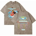 thumbnail image 3 of Magdalena Bay Dirtyfit T-shirt Short-Sleeved Washed Denim Fashion Loose Summer Cotton Stylish Design Tee, 3 of 8