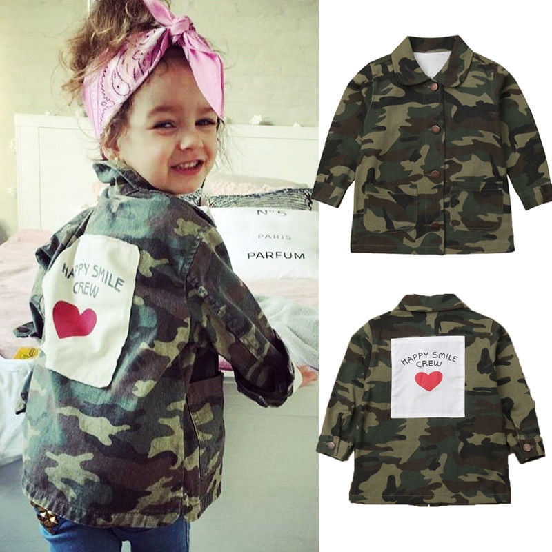 Lataw Unisex Baby Coat Toddler Boy Girls Cool Camouflage Tops Sweatshirt Wind Suits Jacket Outwear Clothes 