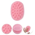 thumbnail image 3 of Unique Bargains 1 Pc Hand Card Hair Shampoo Brush for Head Massage 3.94"x2.83"x2.83" Pink, 3 of 6