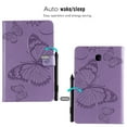 thumbnail image 5 of Galaxy Tab A 8.0 2018 Case, Dteck Slim Fit Embossed Butterfly Pattern PU Leather Folio Stand Case with Card Holders Cover for Samsung Galaxy Tab A 8 inch 2018 Release SM-T387 Tablet, Purple, 5 of 5