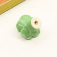 thumbnail image 3 of HDJNal Antique Rose Flower Cabinet Knobs, 6pcs Vintage Ceramics Handles Decorative Drawer Handle Knobs for Dresser Cabinet with Mounting Screws (Green), 3 of 7