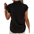 thumbnail image 6 of SLADYGLO Women Sleek Sleeveless V-Neck Modern and Professional Blouse, 6 of 6