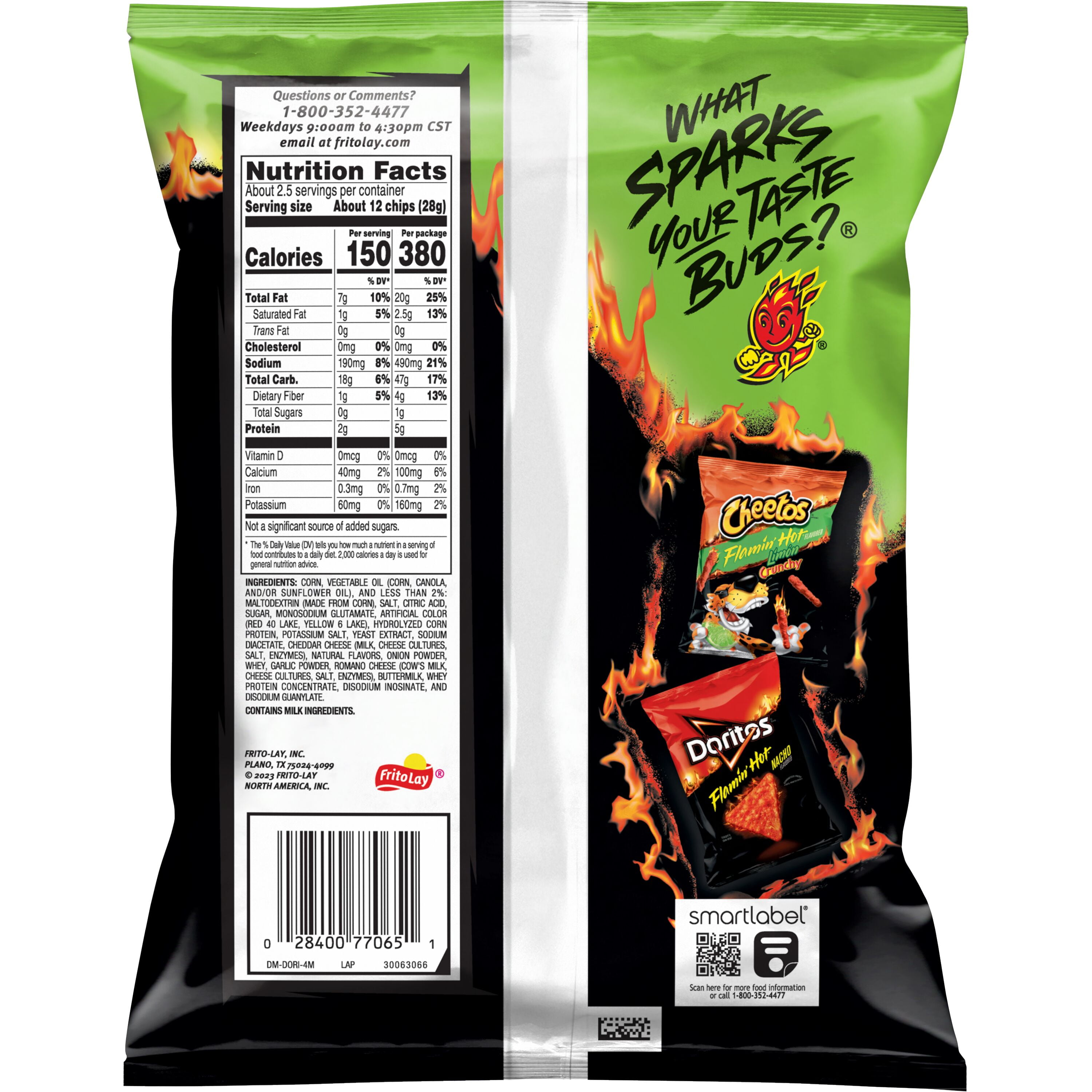 DORITOS FLAMIN HOT LIMON 2.625OZ