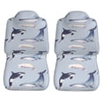 thumbnail image 3 of LAKIMCT Marine Whale Car Seat Covers Vehicle Front Seat Covers Universal Fit Seat Protector, 3 of 9