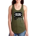 thumbnail image 1 of Run Faster Gold Noir Banner Racerback Tank Women -Image by Shutterstock, Female Large, 1 of 4